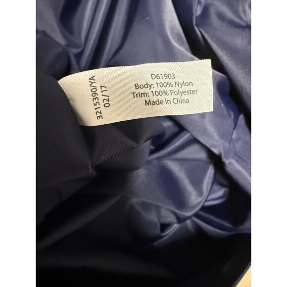 Louis Vuitton Garment Bag Suit Cover Navy Blue Nylon Travel Zippered Case - Picture 6 of 9